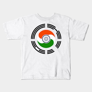 Korean Indian Multinational Patriot Flag Kids T-Shirt